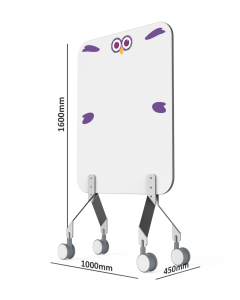 mobile double-sided whiteboards for kids