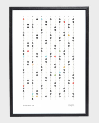 The Holiday Calendar - Framed A3 Sized Poster
