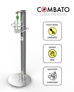 foot operated sanitizer dispenser