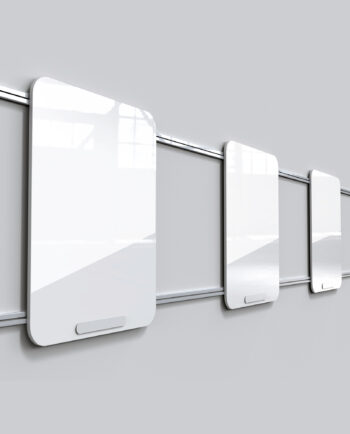 Mingle Slide Wall Mount - Bezel-less dry erase sliding wall mounted whiteboards