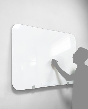 Mingle Flip - Melamine (non-magnetic) white board for office and home - Double sided, ultra light, bezel-less durable and long lasting marker board - Large size (3ft x 4ft) with magnetic title docks